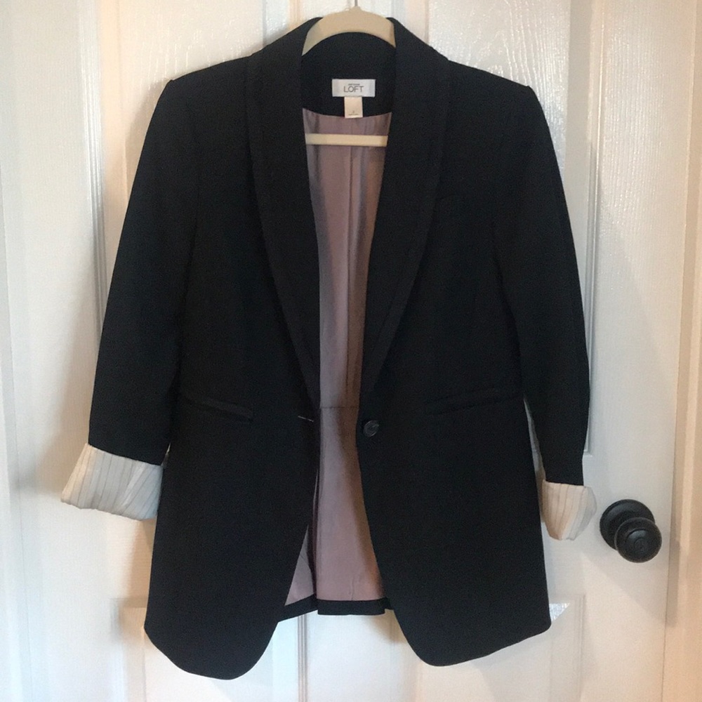 LOFT black boyfriend blazer
